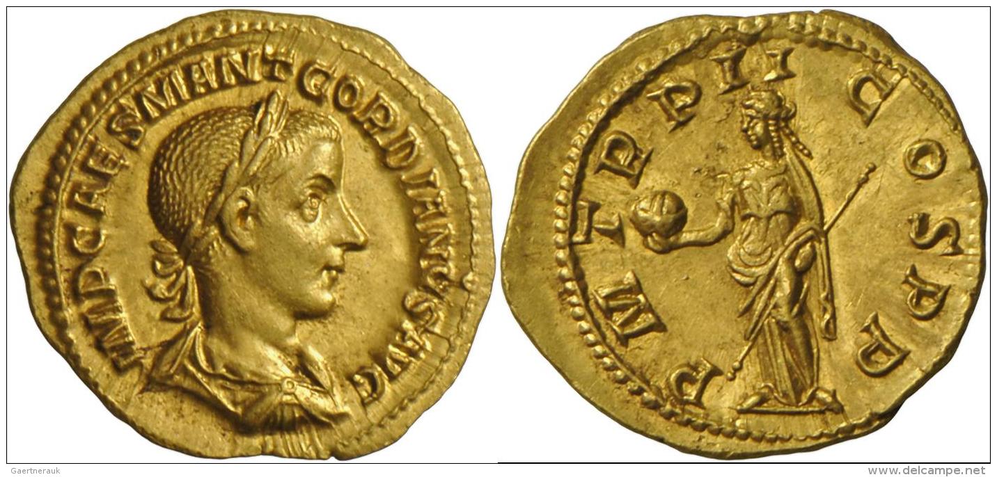 Gordianus III. (238 - 244): Gordianus III. 238-244: Aureus, Roma, 2. Emission Juli-Dezember 239 N. Chr.; Av.: IMP CAES M - The Military Crisis (235 AD To 284 AD)