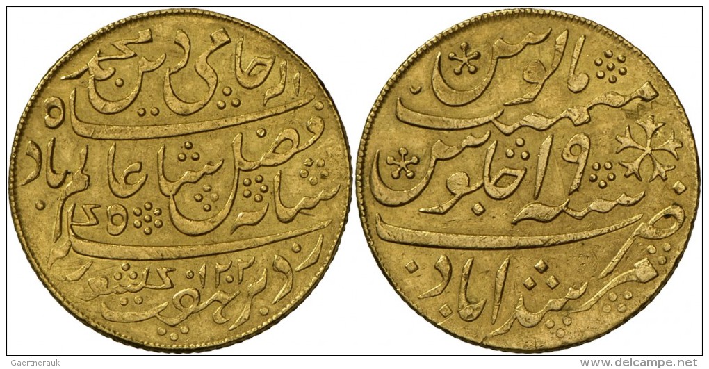 Indien: East India Company, Bengal Presidency: Mohur AH 1202/19 (gepr&auml;gt 1825/1835); 12,35 G; Friedberg 1543, Kratz - Indien