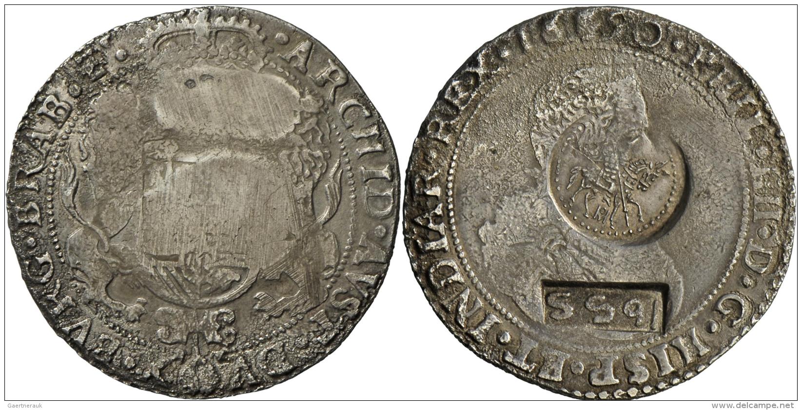 Belgien: Belgien-Brabant, Philipp IV. Von Spanien 1621-1665: Dukaton 1650; 29,24 G, Mit Vermutlich Sp&auml;terem Gegenst - Sonstige & Ohne Zuordnung