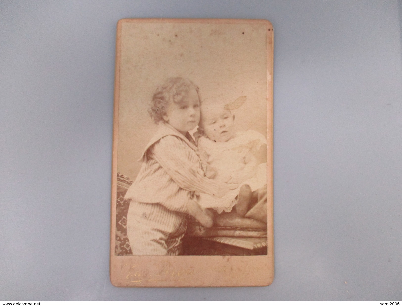 CDV ENFANT BEBE   PHOTOGRAPHE PIROU 75 PARIS - Cartes De Visite