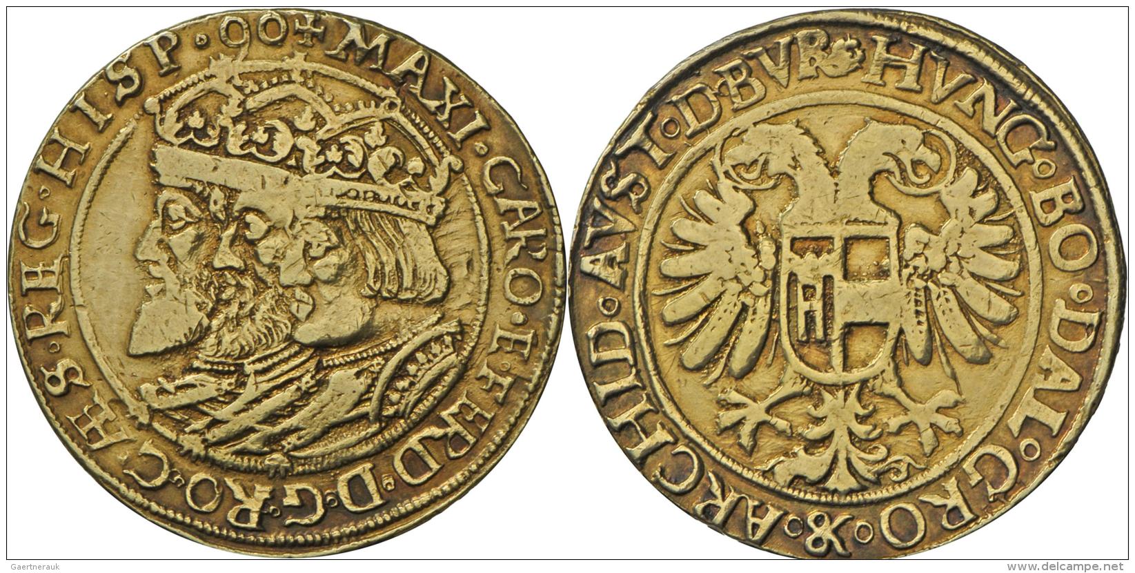 Haus Habsburg: Rudolph II. Von &Ouml;sterreich, 1576-1612: Doppelter Reichstaler 1590, Joachimsthal, 58,59 G; Auf Seine - Sonstige – Europa