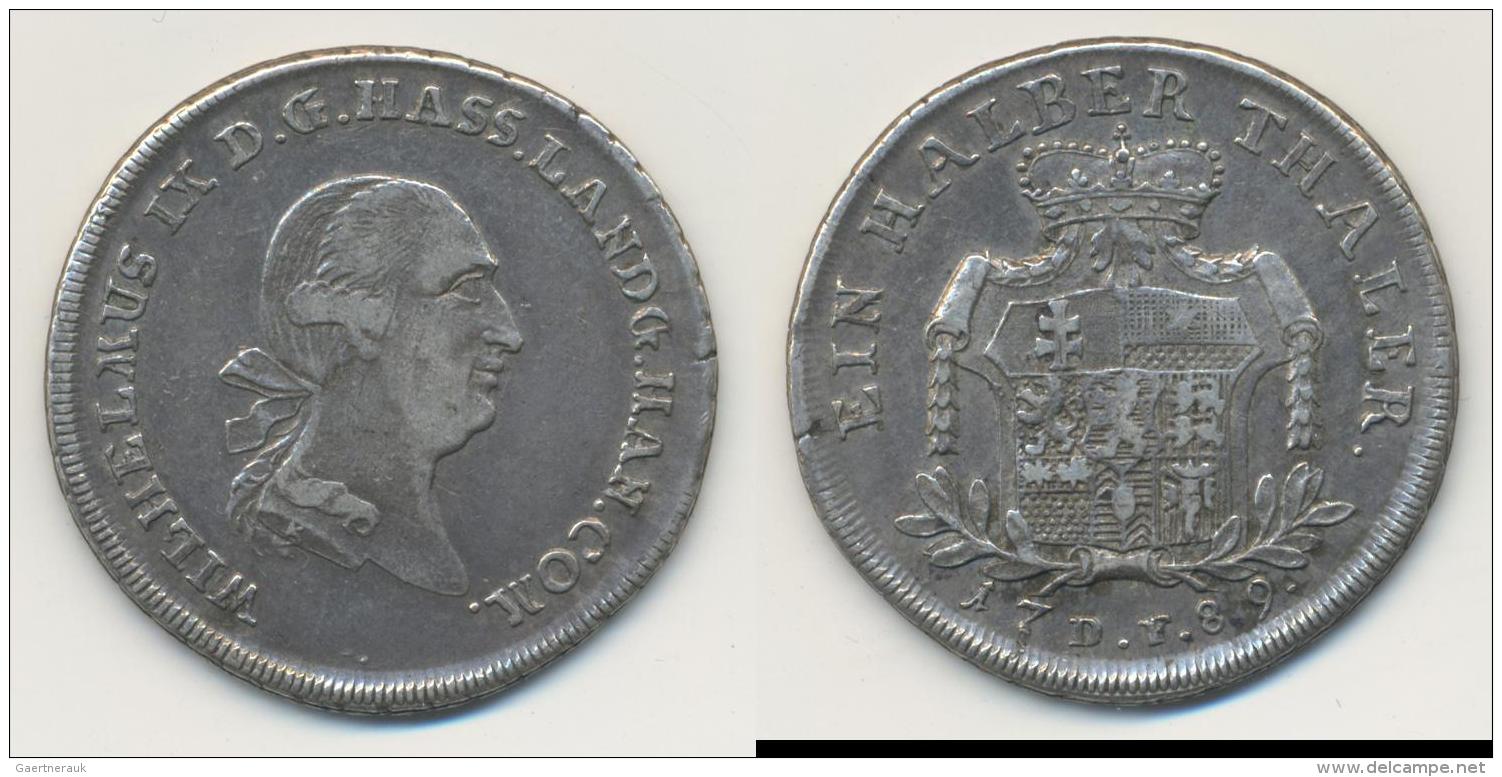 Hessen-Kassel: Hessen-Kassel, Wilhelm IX. 1785-1803: 1/2 Taler 1789 DF, Hoffmeister 2653, Sehr Sch&ouml;n. - Sonstige & Ohne Zuordnung