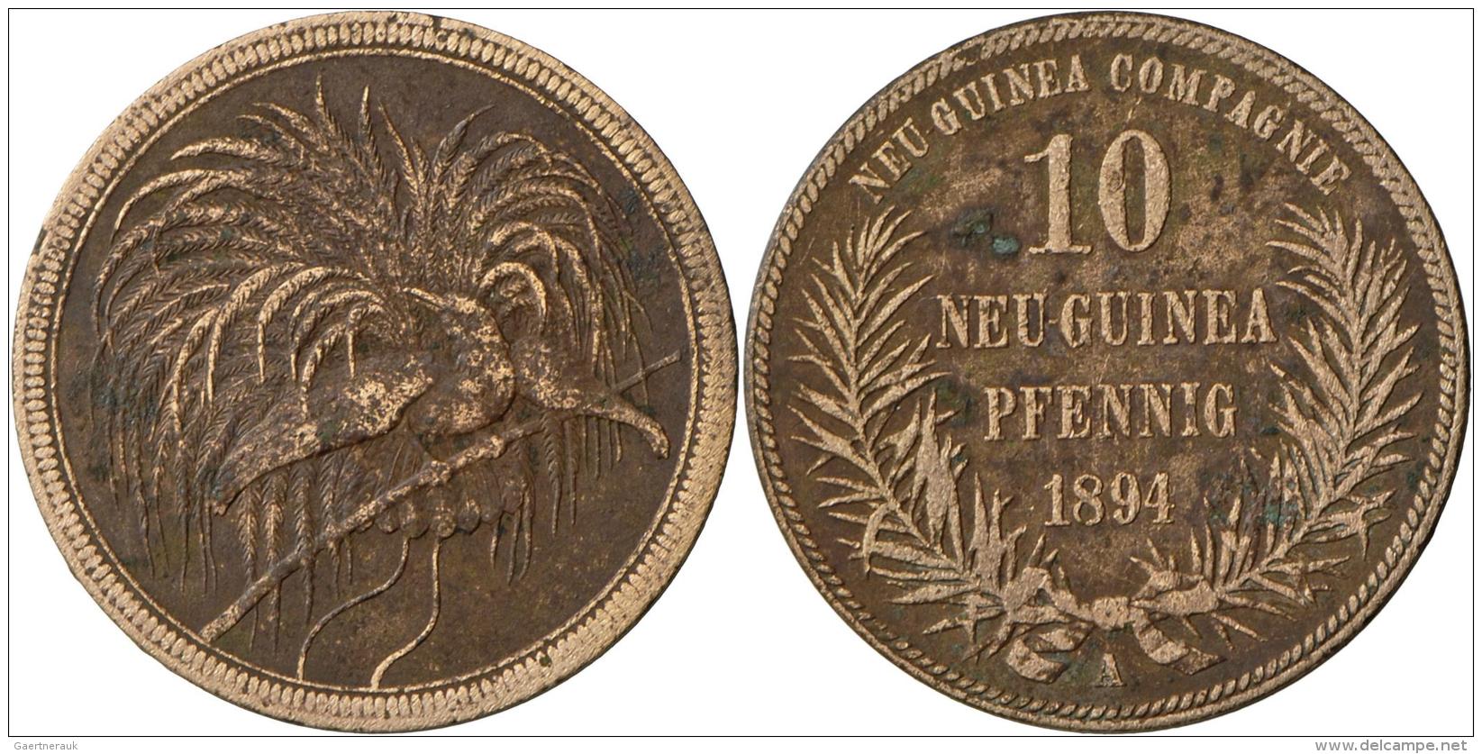 Deutsch-Neuguinea: 10 Neu-Guinea Pfennig 1894 A, Jaeger 703, Fast Sehr Sch&ouml;n. - Deutsch-Neuguinea