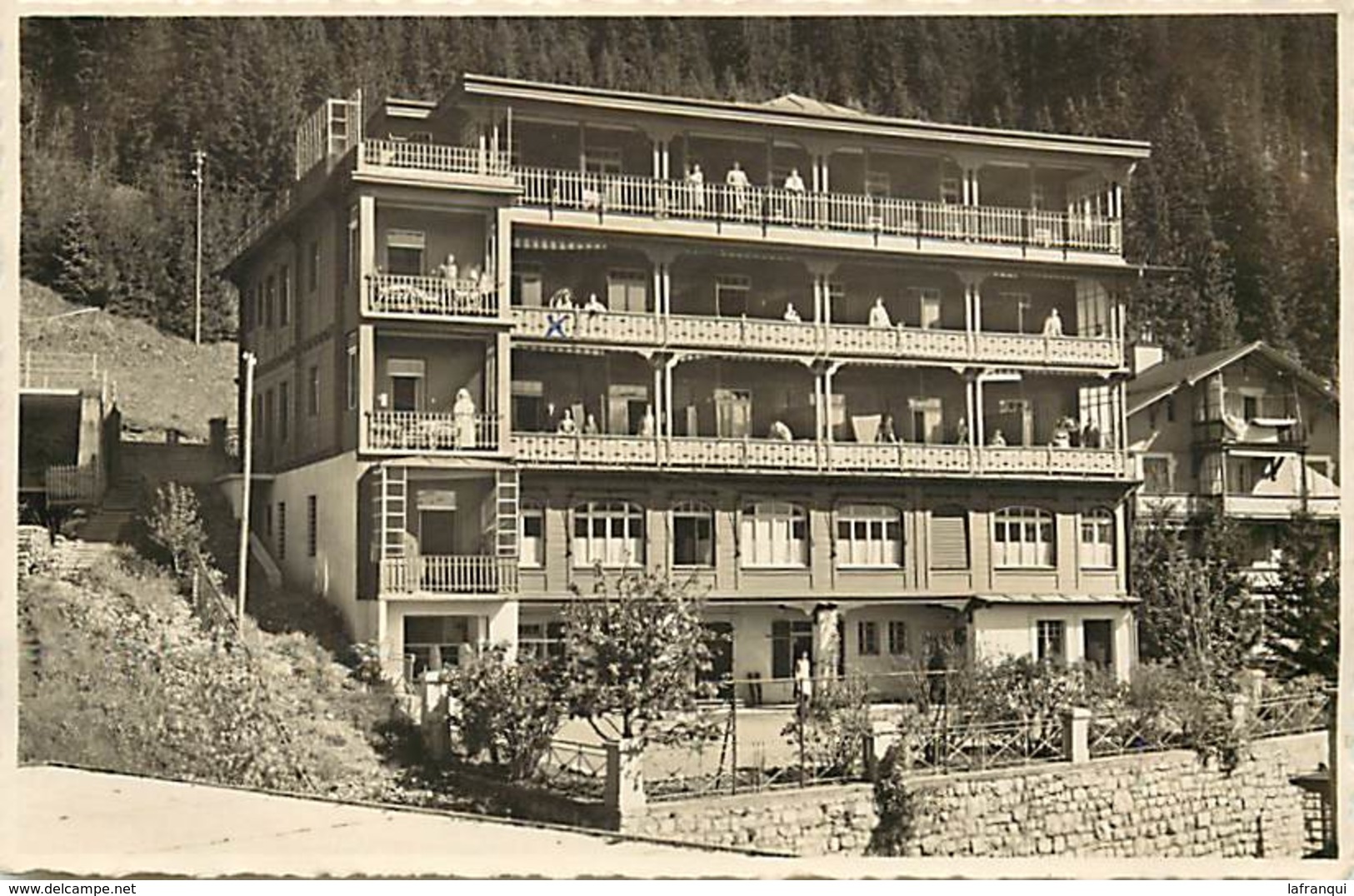 Suisse -ref C836- Pension Clinique St Agnes - Leysin - Feydey  - Carte Bon Etat  - - Fey