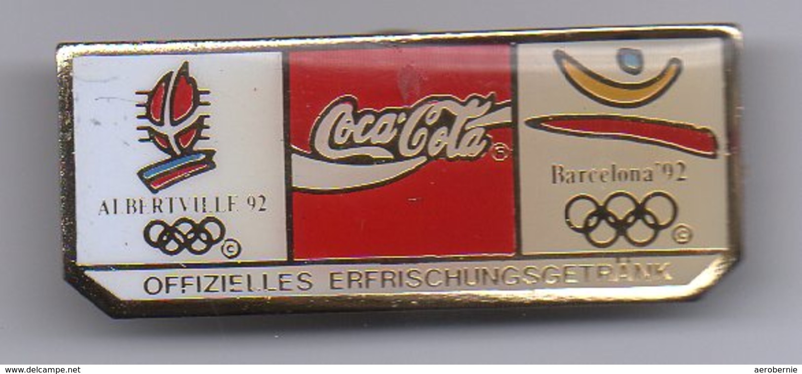 Pin COCA-COLA Olympia 1992 Albertville + Barcelona - Giochi Olimpici