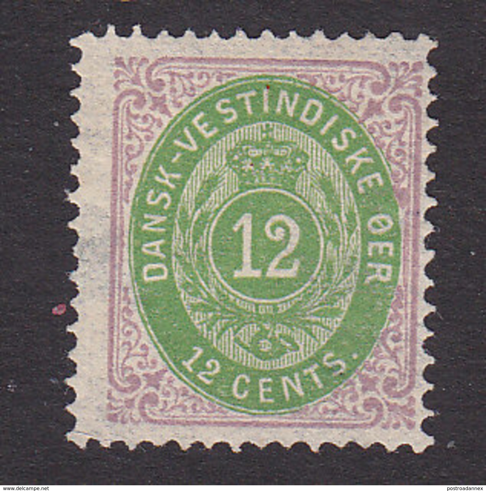 Danish West Indies, Scott #11, Mint No Gum, Number, Issued 1874 - Denmark (West Indies)