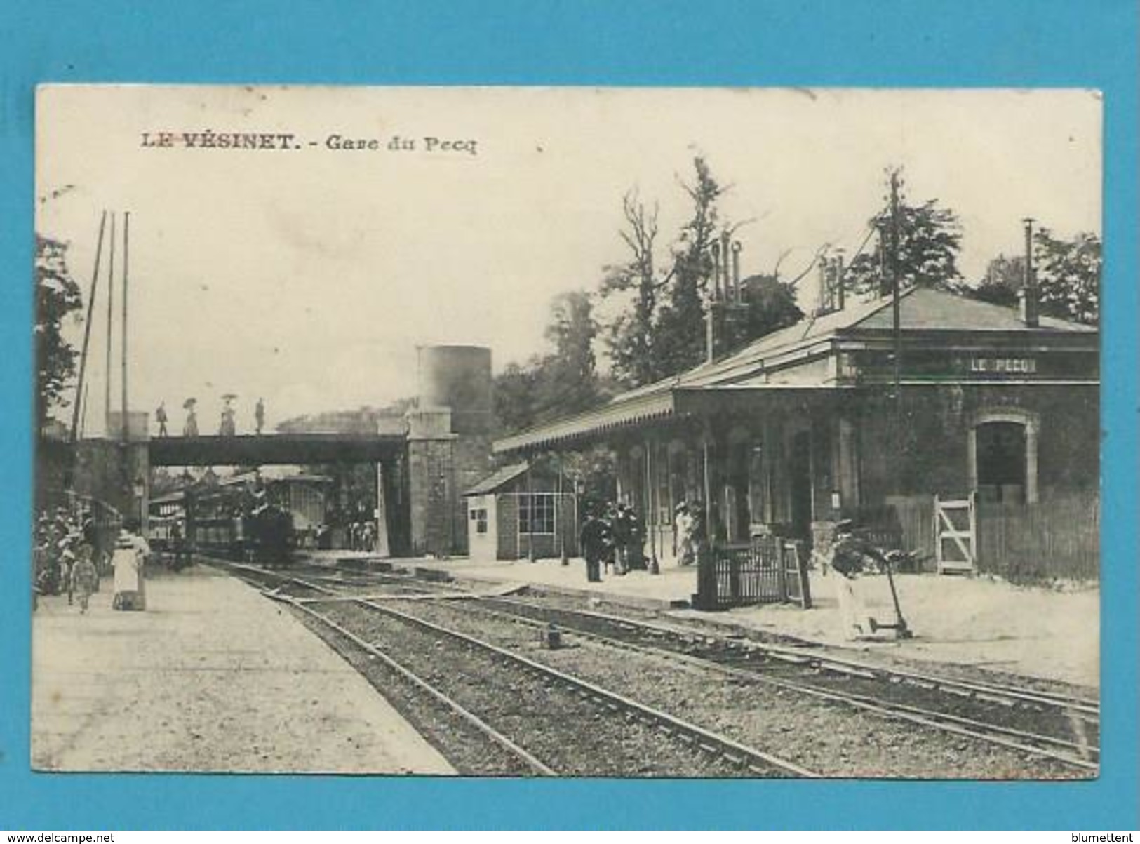CPA - Chemin De Fer Arrivée Du Train En Gare Du PECQ - LE VESINET 78 - Le Vésinet
