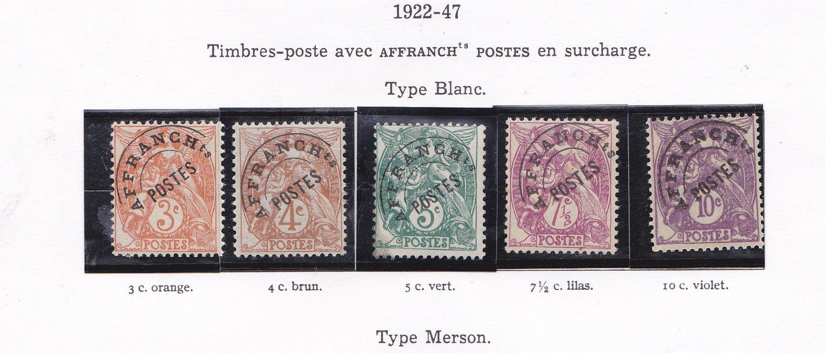 FRANCE 1922 47 PREO 39 A 45 MNH ** - 1893-1947