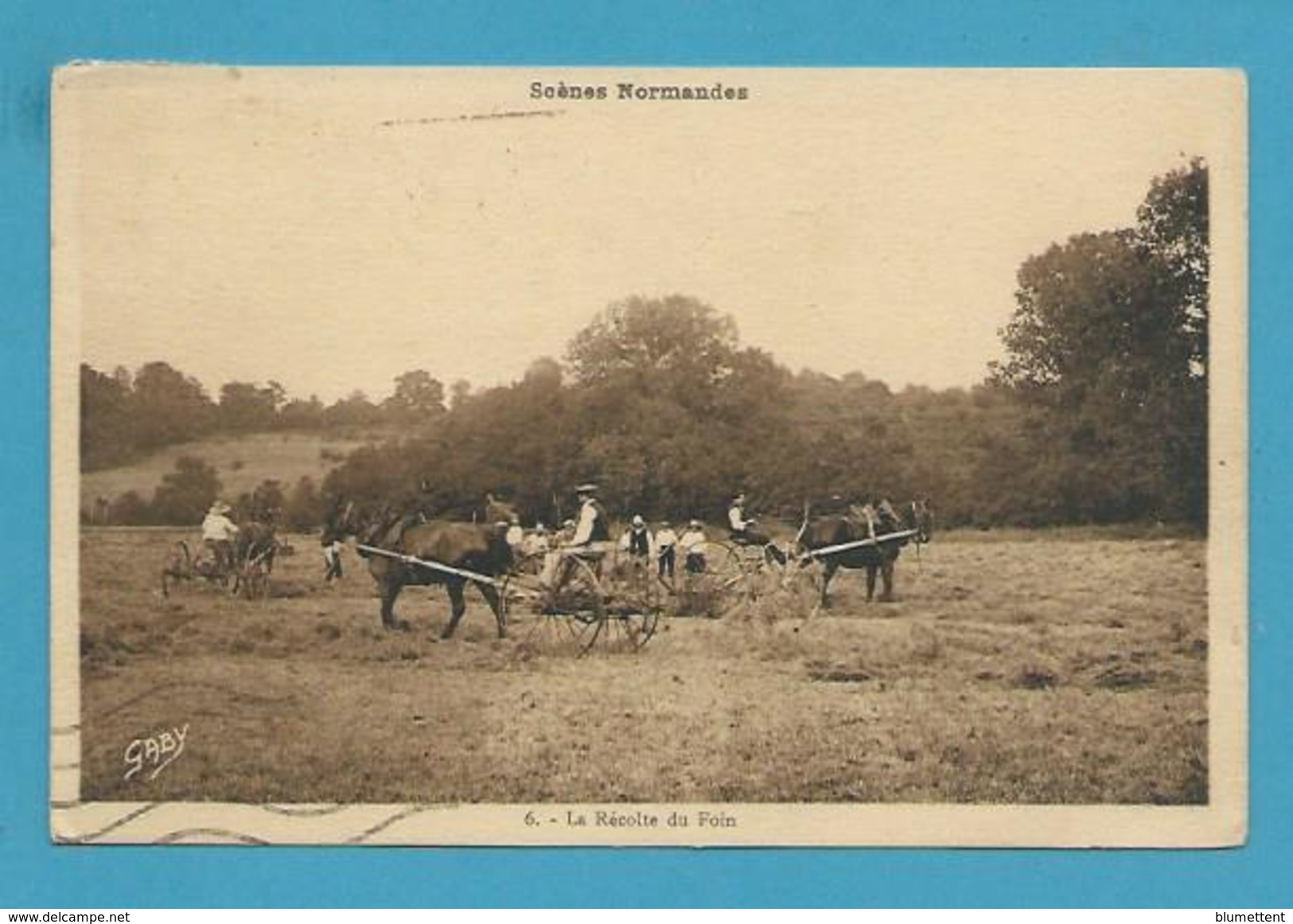 CPSM 6 - Scène Normande Fenaison La Récolte Du Foin - Basse-Normandie