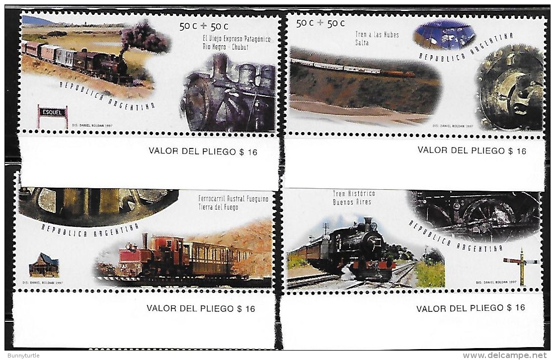 Argentina 1997 Trains MNH - Neufs