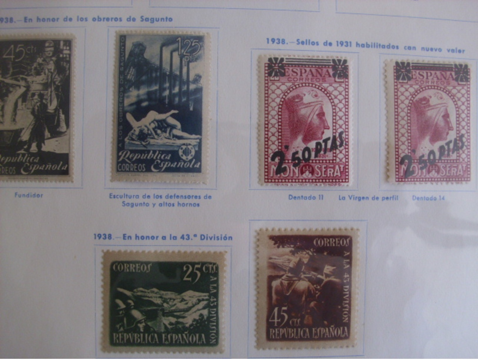 Espagne belle collection neufs * 1928/1954. Très fournie + bonnes valeurs. B/TB. A saisir!