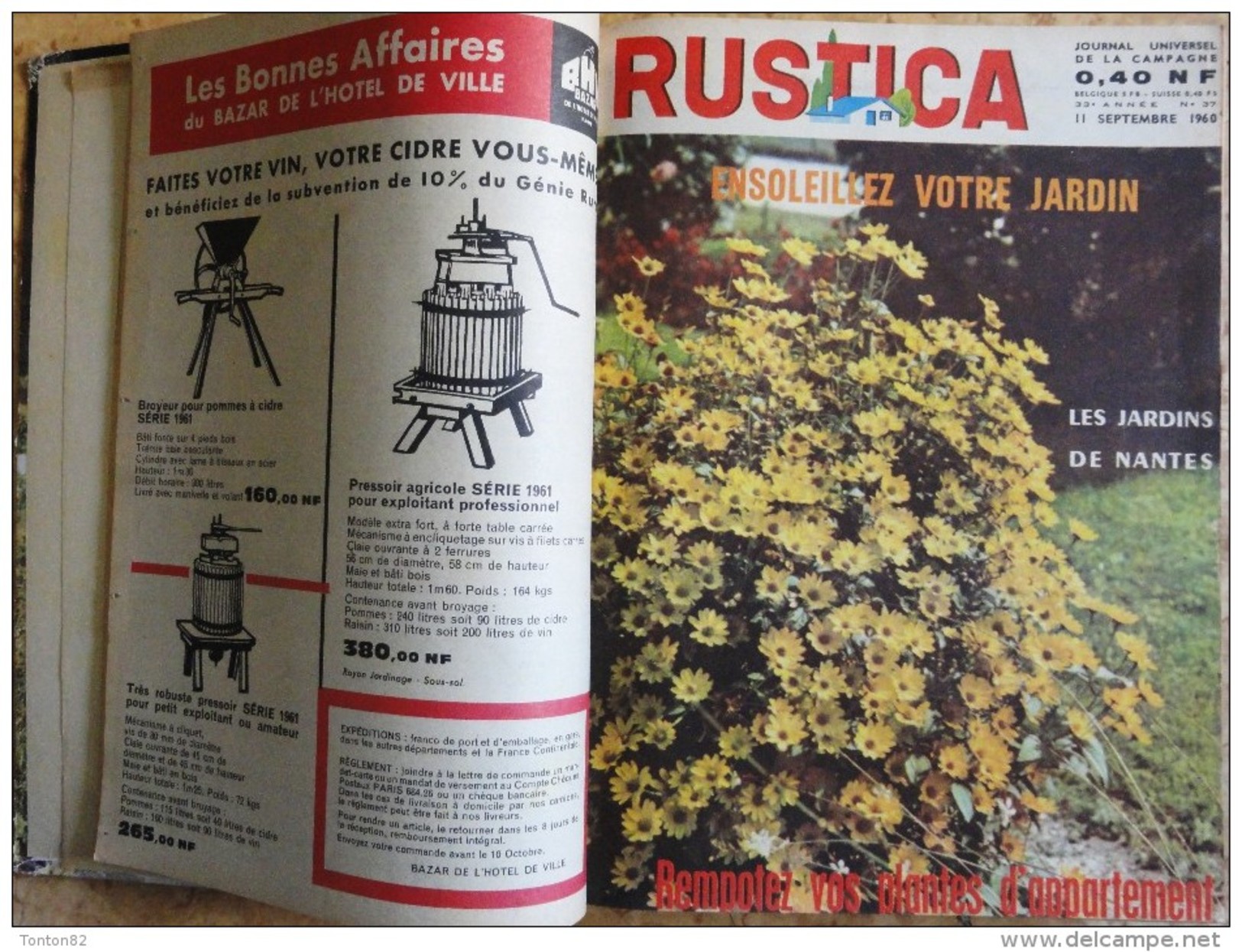 RUSTICA - Album N° 21 - ( Année 1960  / 1961  ) - Garden