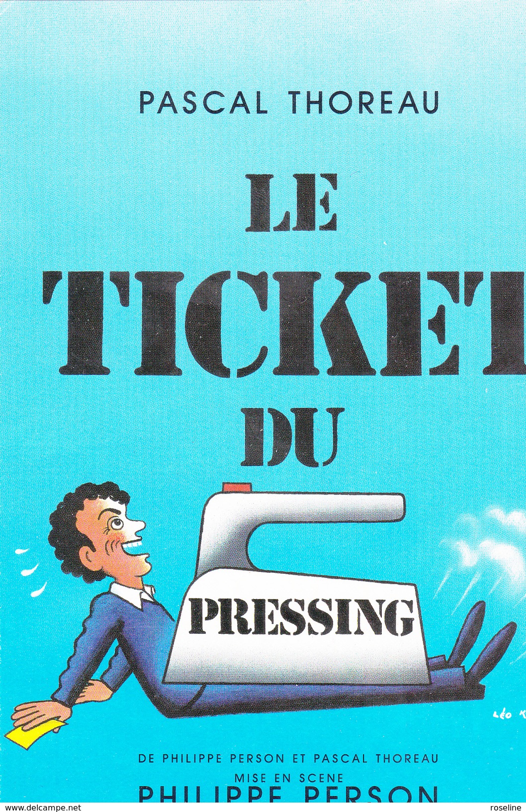 KOUPER Léo  Ed Cart'com  -   Ticket Du Pressing  Festival Avignon -  CPM  10,5x15  Neuve BE 1994 - Kouper