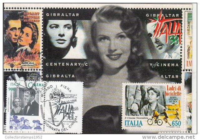 60610- MILANO INTERNATIONAL FAIR, CINEMA DAY, MOVIE STARS, MAXIMUM CARD, 1998, ITALY - Cinema