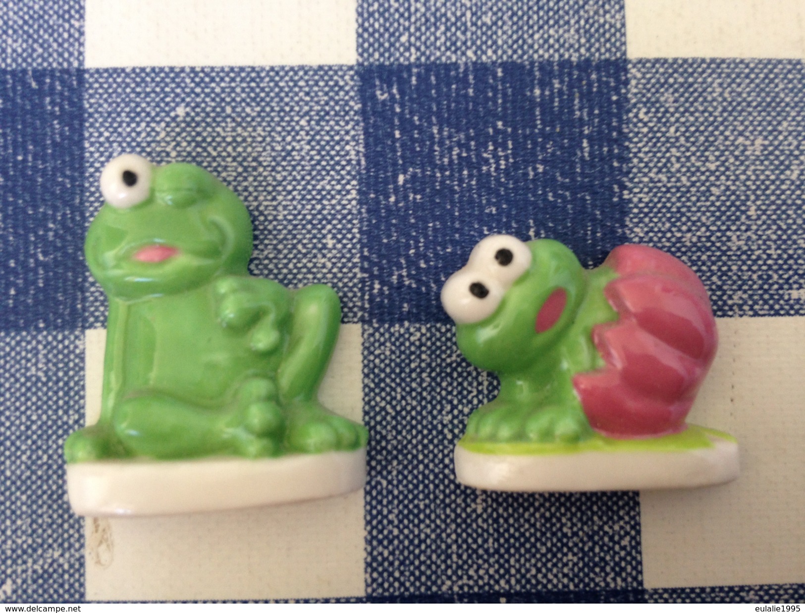 2 Feves Plates Grenouille - Animaux