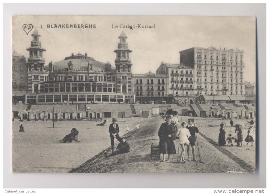 BLANKENBERGE - Le Casino Kursaal - Blankenberghe - Carte A Voyagé En 1910 - Animée - Blankenberge