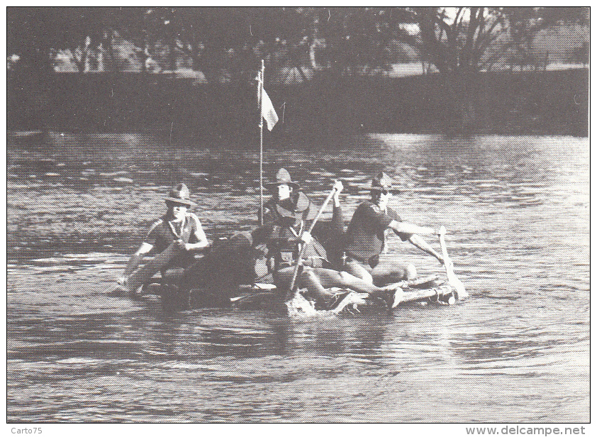 Scoutisme -  75ème Anniversaire - Congrès Chefs Eclaireurs à Bièvres 91 - Du 21 Au 23 Mai 1983 - Radeau - Padvinderij