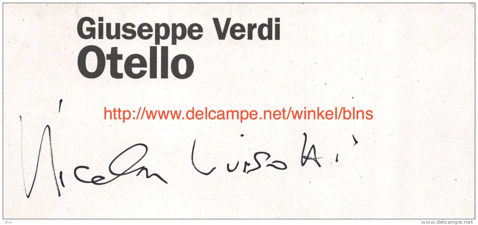 Nicola Luisotti Signature - Autogramme