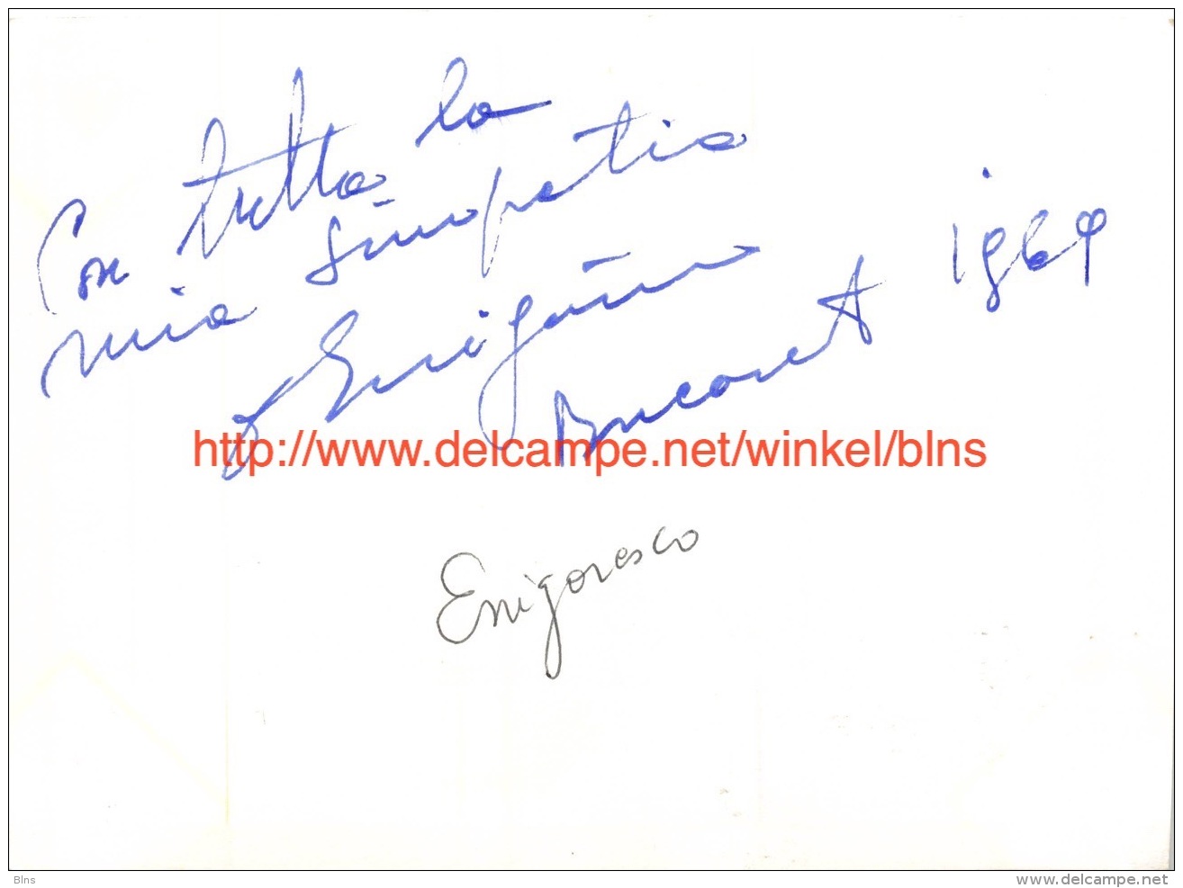 Octaaf Enigaresco Opera - Signature - Autogramme