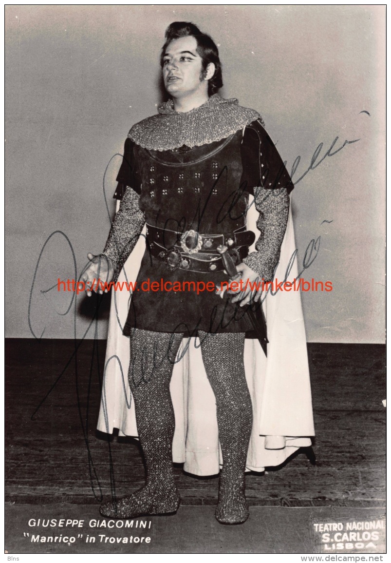 Giuseppe Giacomini Opera Trovatore - Autogramme