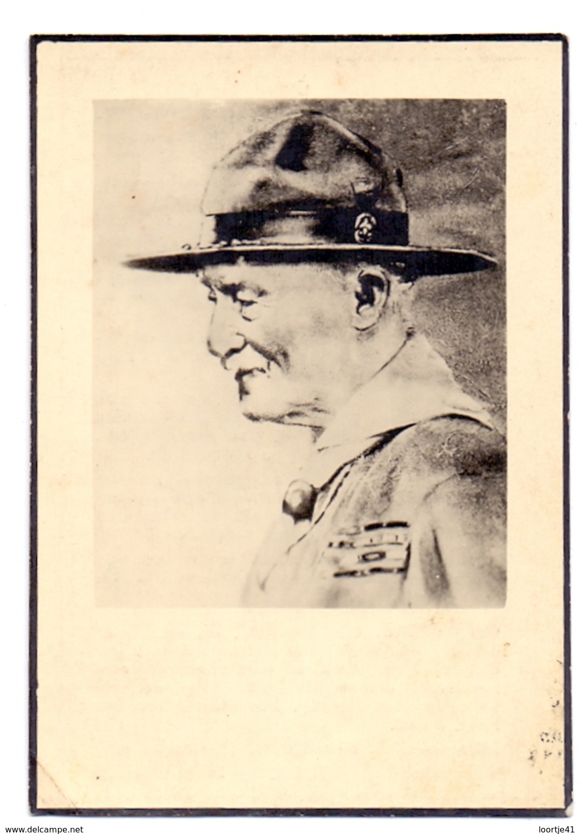 Devotie - Devotion - Doodsprentje Lord Robert Baden Powell 1940 - Scouts Scoutisme - Avvisi Di Necrologio