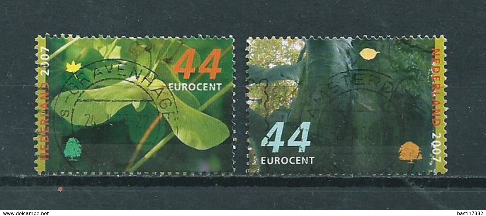 2007 Netherlands Complete Set Trees In Autumn Used/gebruikt/oblitere - Gebruikt