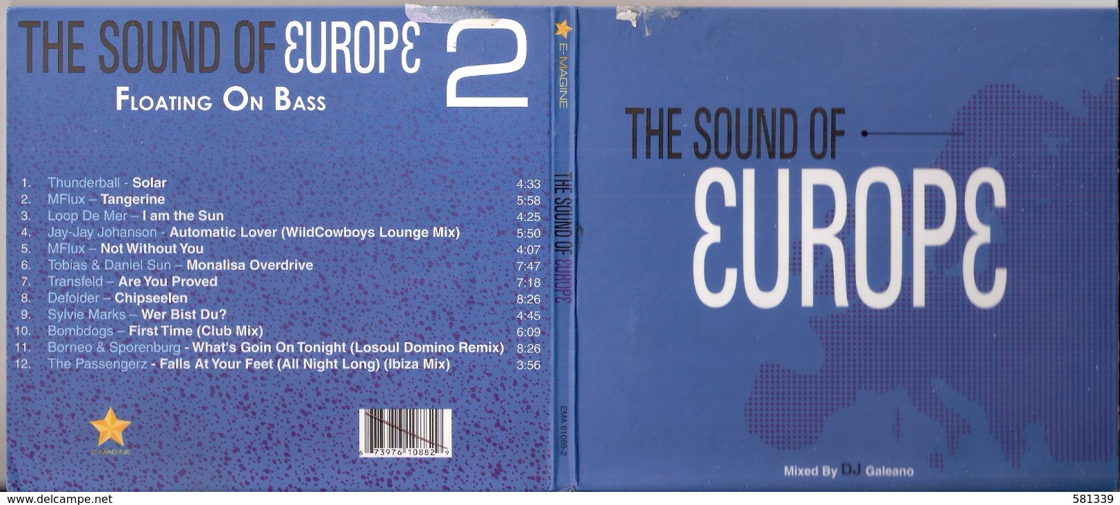 CD " THE SOUND OF EUROPE "  12 Brani Mixed By Galeano - Disco, Pop