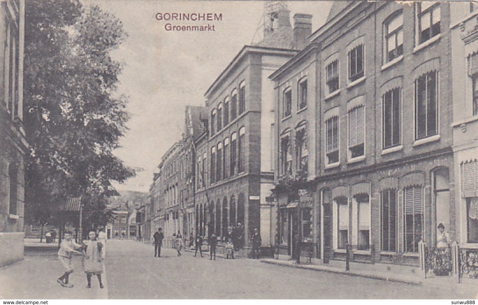 Gorinchem - Groenmarkt (animatie, Uitg. M A F Rotterdam) - Gorinchem