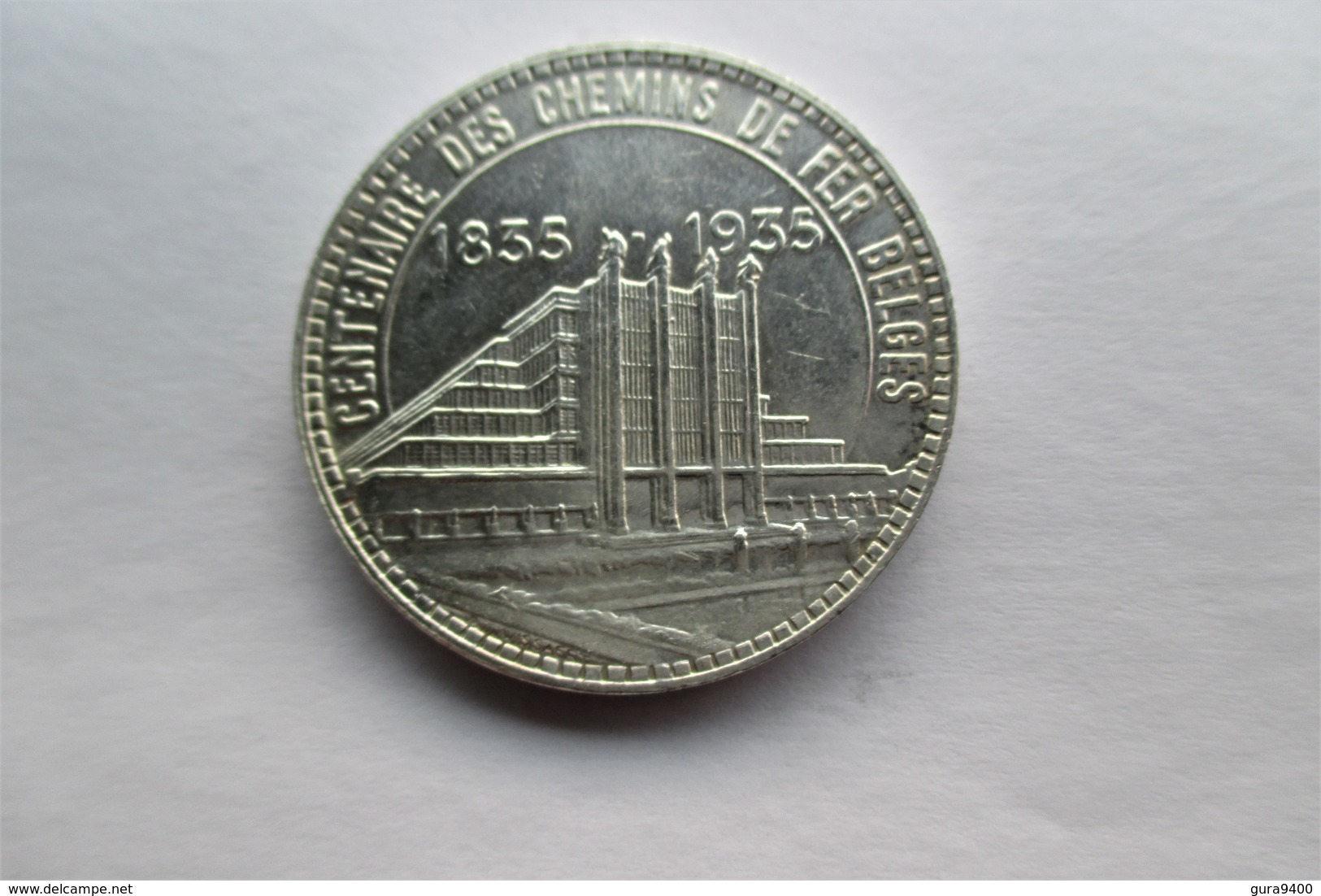 Belgique 50 Francs, 1935 Railway Centennial FR. - 50 Francs