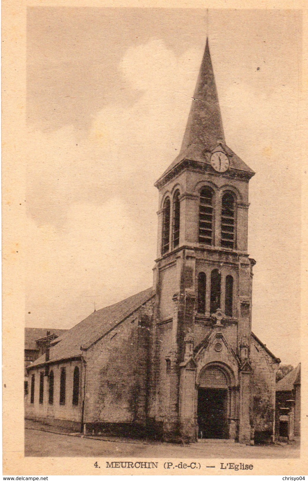 75 Ta   62 Meurchin L'église (vue Pas Courante) - Autres & Non Classés