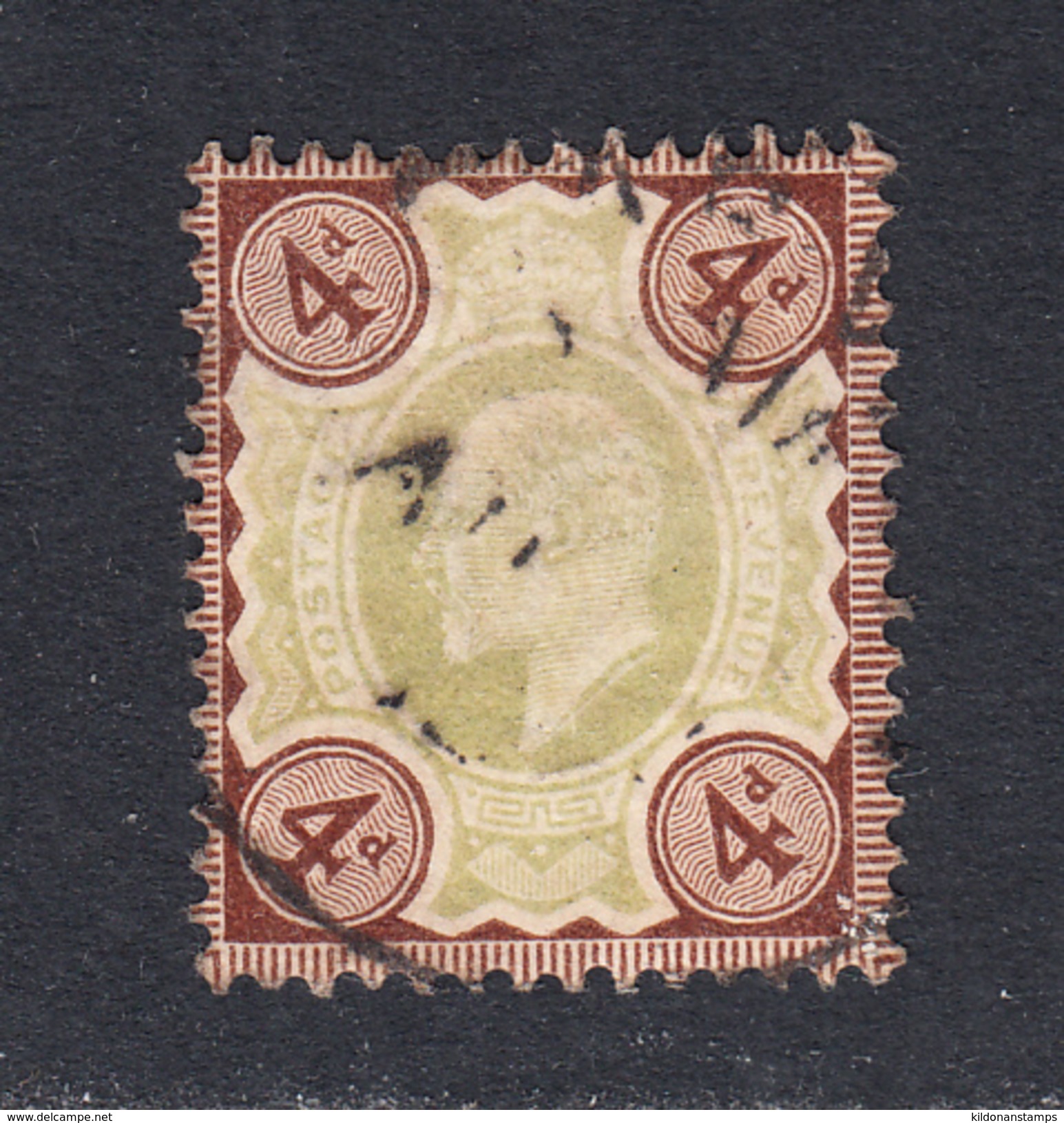 Great Britain 1902-10 Cancelled, Sc# ,SG 236a - Used Stamps