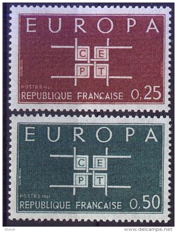 FRANKREICH 1963 Mi-Nr. 1450/51 ** MNH - CEPT - 1963