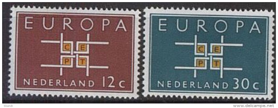 NIEDERLANDE 1963 Mi-Nr. 806/07 ** MNH - CEPT - 1963