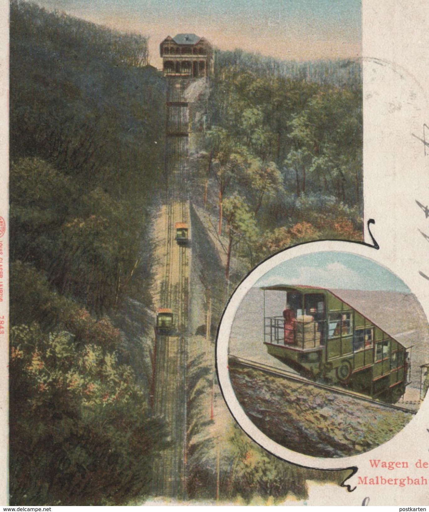 ALTE POSTKARTE BAD EMS WAGEN DER MALBERGBAHN Bahn Zug Train Waggon Cpa Ansichtskarte Postcard AK - Eisenbahnen