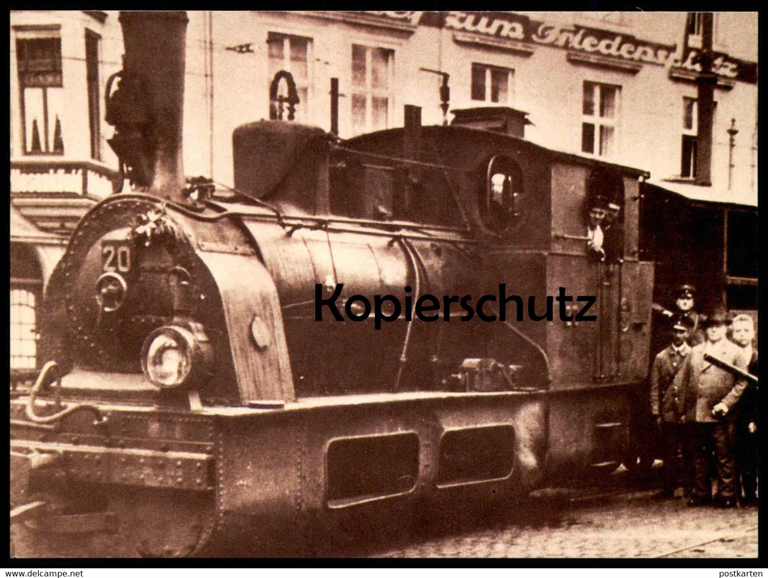 ÄLTERE REPRO POSTKARTE DAMPFLOK B1n2 BJ 1900 Locomotive à Vapeur Steam Train Hohenzollern Friedensplatz Bonn Postcard AK - Eisenbahnen