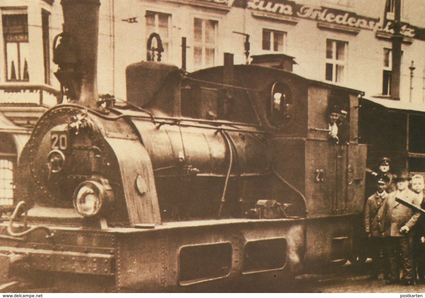 ÄLTERE REPRO POSTKARTE DAMPFLOK B1n2 BJ 1900 Locomotive à Vapeur Steam Train Hohenzollern Friedensplatz Bonn Postcard AK - Eisenbahnen