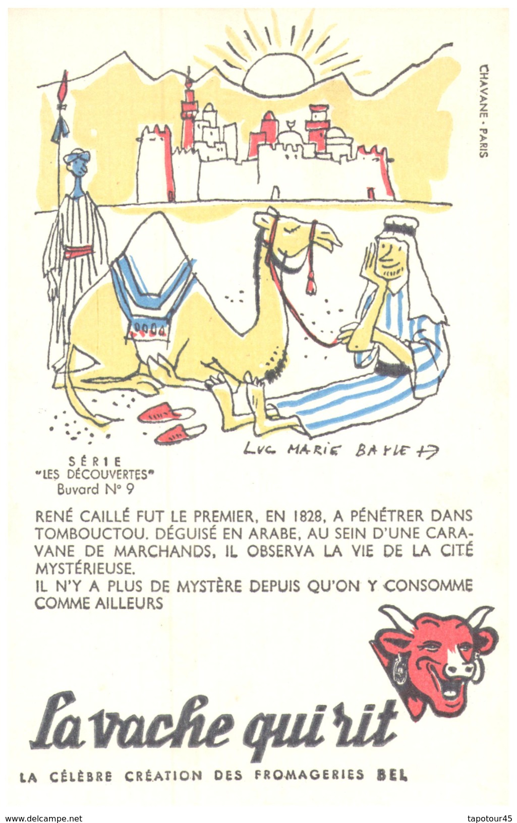 Fr VR )  Buvard  "Fromage La Vache Qui RIT" "Série Découvertes 9"   (poids De L'Ex..p Moins De 20 Gr) - Produits Laitiers