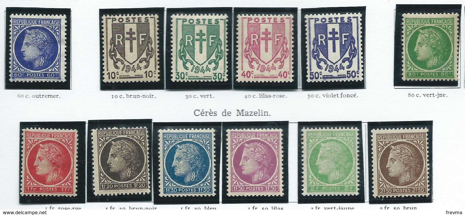Timbre France Neuf ** N° 670-681 - Unused Stamps