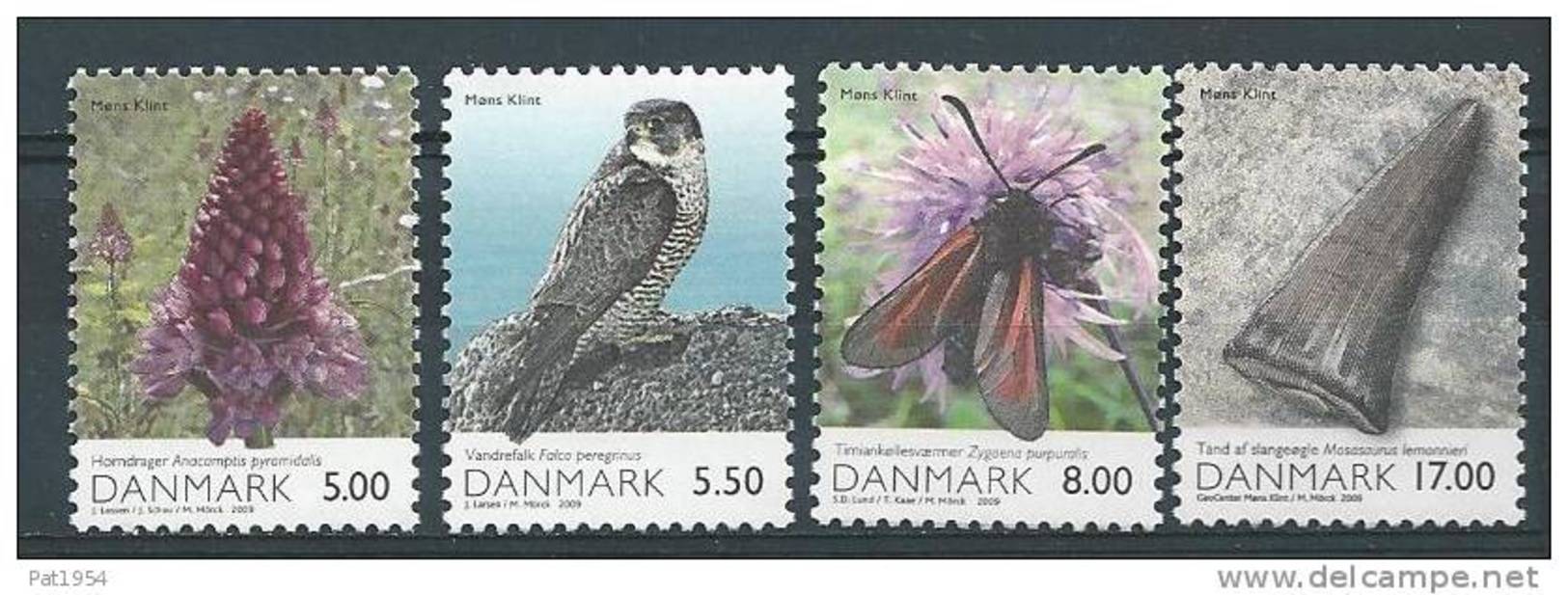 Danemark 2009 Série Neuve  N° 1527/1530 Faune Et Flore - Unused Stamps