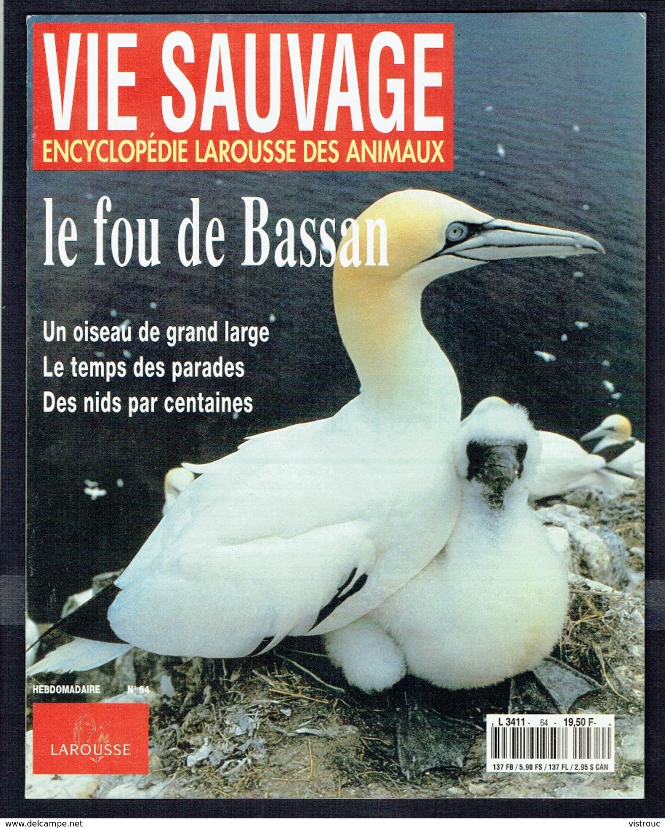 " LE FOU DE BASSAN "  VIE SAUVAGE N° 64  -  1995 - Editions Larousse. - Dieren