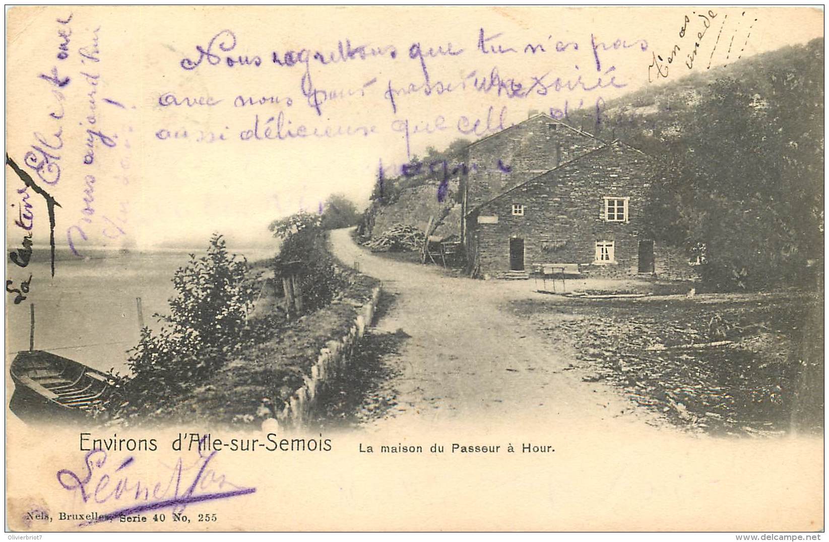 Vresse-sur-Semois - Environs D' Alle-sur-Semois - La Maison Du Passeur à Hour - Nels Série 40 N° 255 - Vresse-sur-Semois