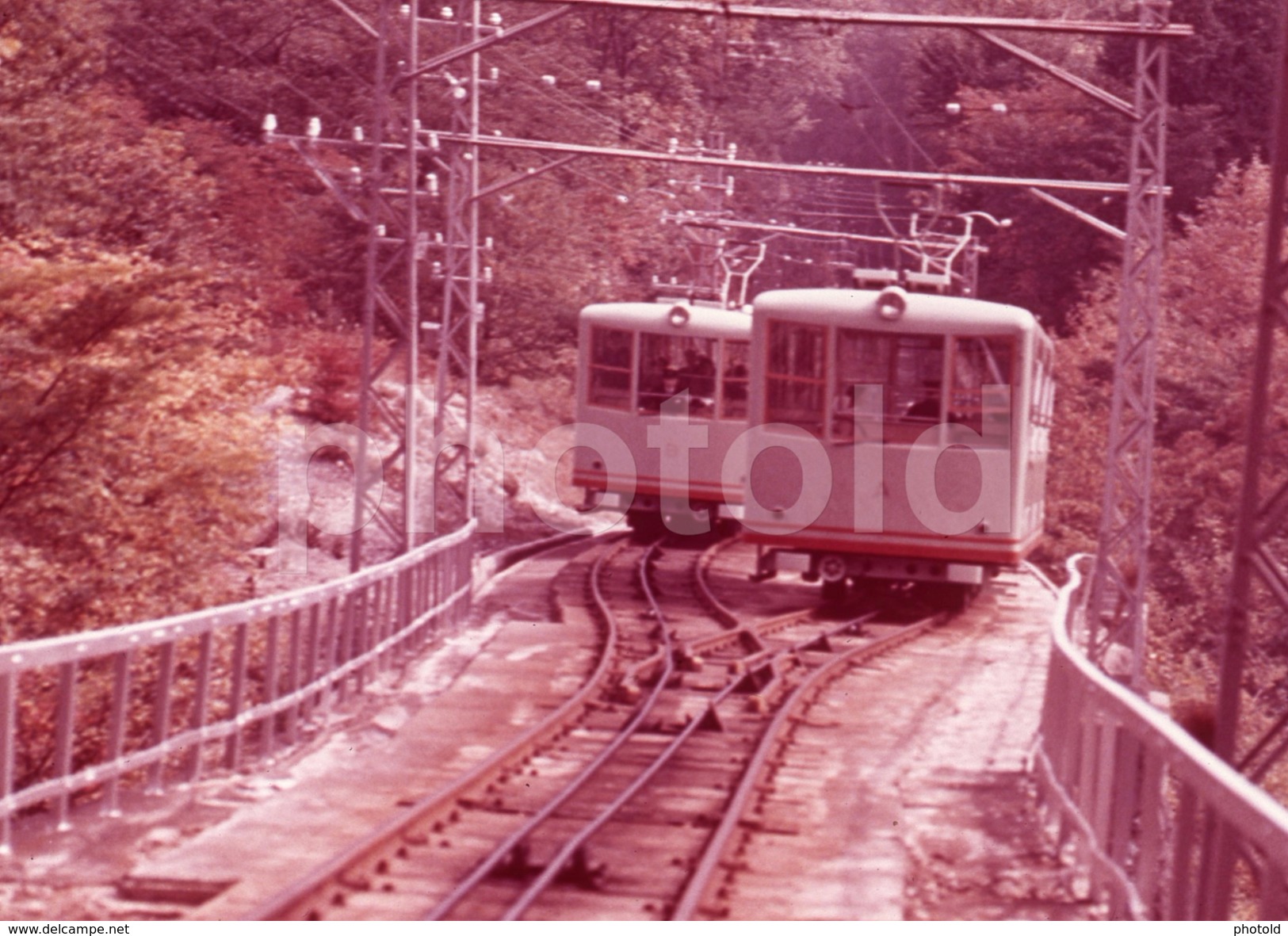 60s CABLE CAR JAPAN ORIGINAL 35 Mm DIAPOSITIVE SLIDE PHOTO FOTO B1038 - Dias