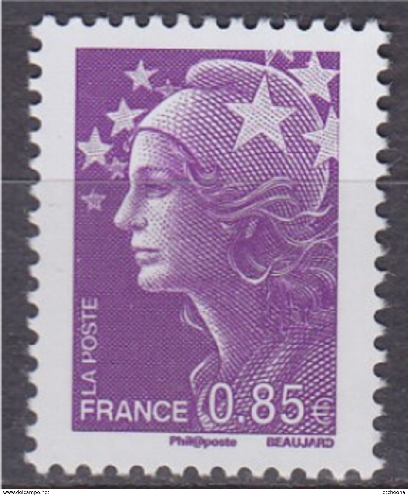 Marianne De Beaujard, N°4233 Neuf Gommé 0.85&euro; Violet Rouge - 2008-2013 Marianne Of Beaujard