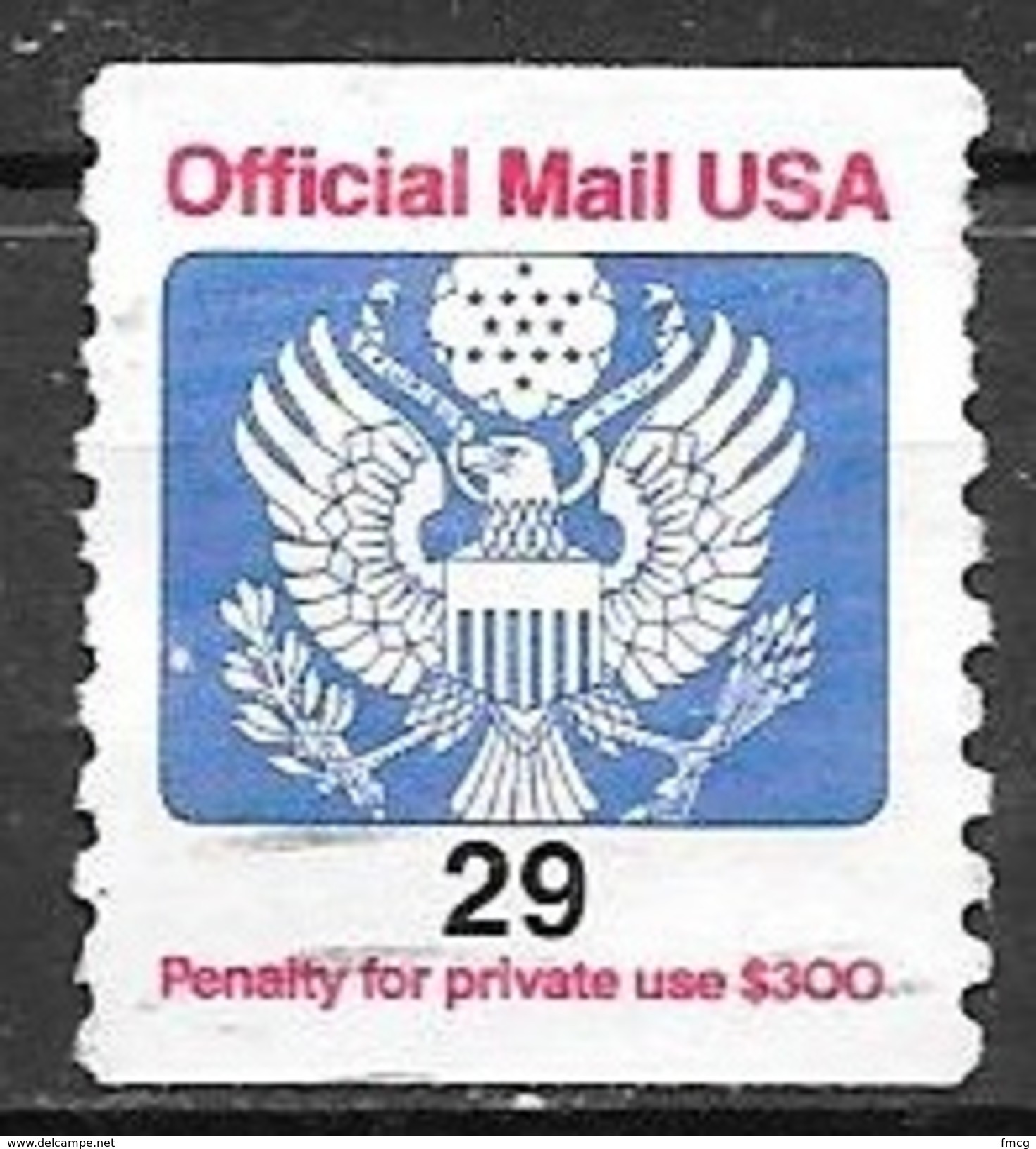 1991 29 Cents Official, Used - Officials