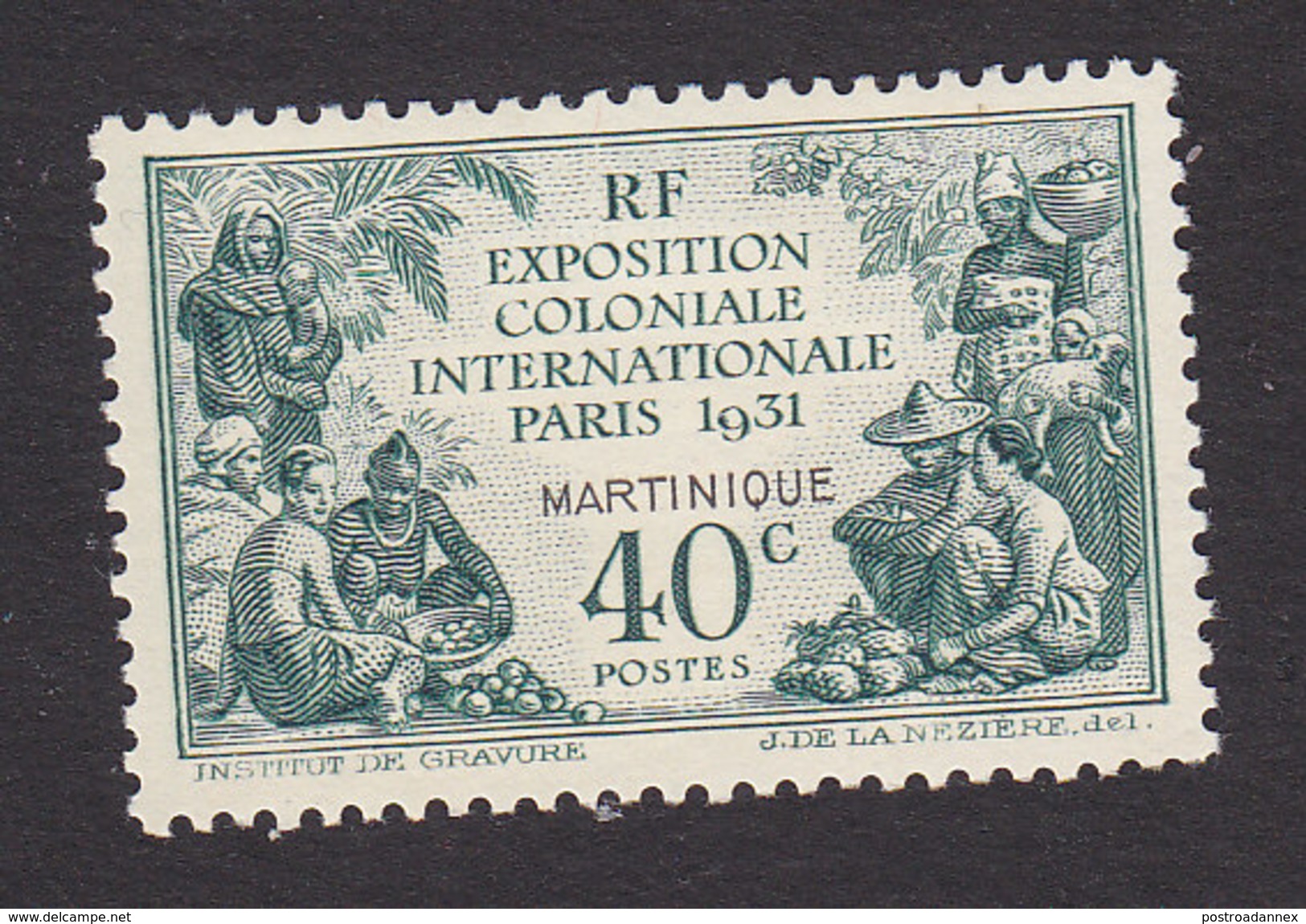 Martinique, Scott #129, Mint Hinged, Colonial Exposition, Issued 1931 - Unused Stamps