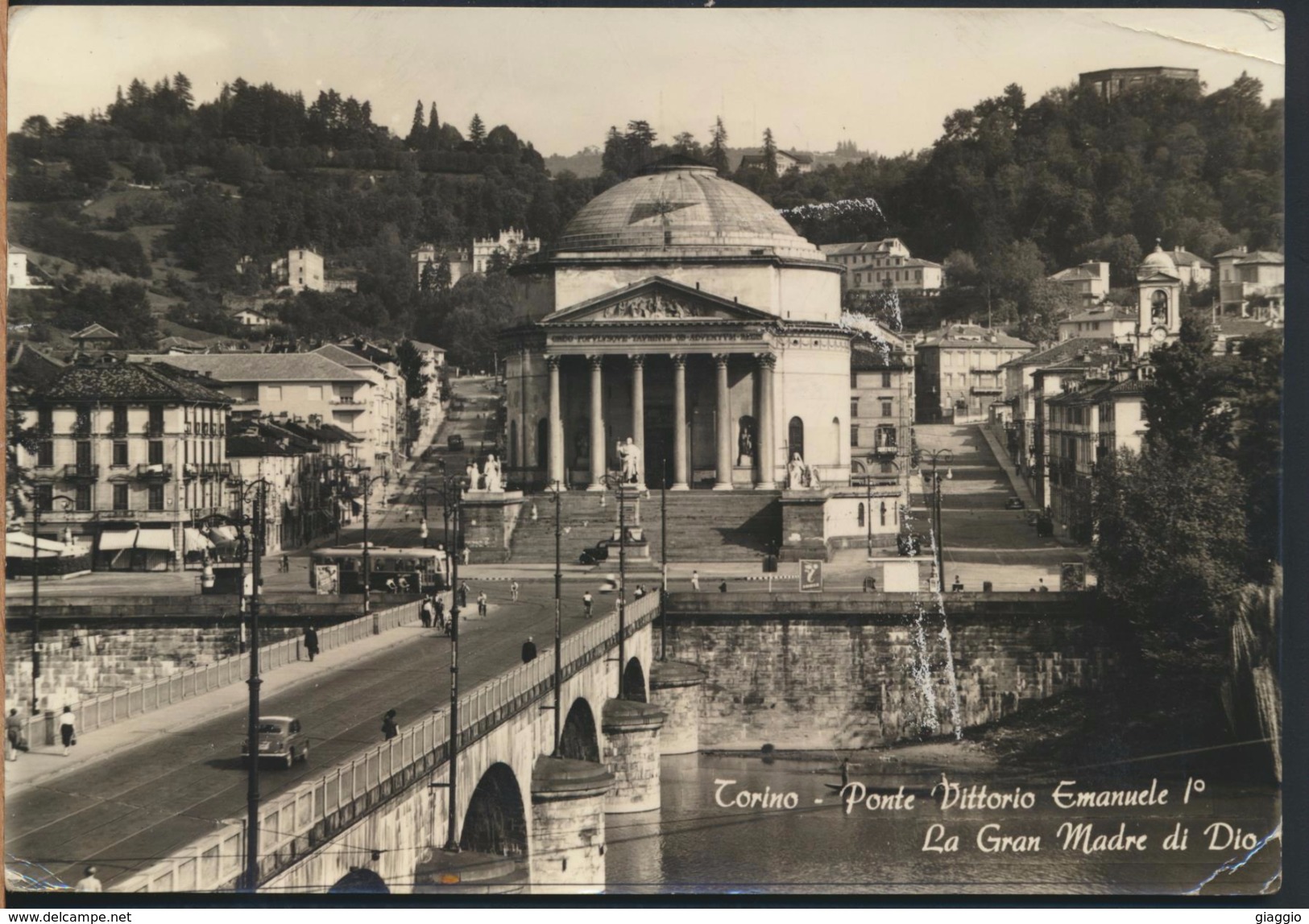 °°° 5646 - TORINO - PONTE VITTORIO EMANUELE I° - GRAN MADRE DI DIO - 1955 °°° - Ponts