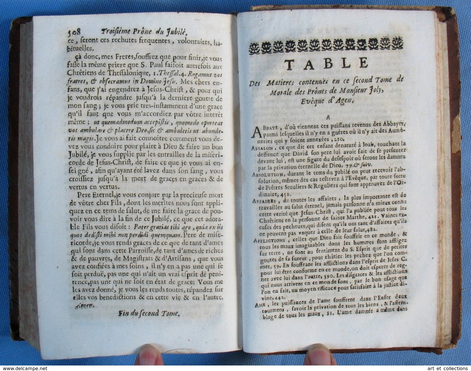 PRÔNES De Messire CLAUDE JOLI, Eveque Et Comte D'AGEN / Tome 2 / Édit. Edme Couterot, à Paris En 1695 - Tot De 18de Eeuw