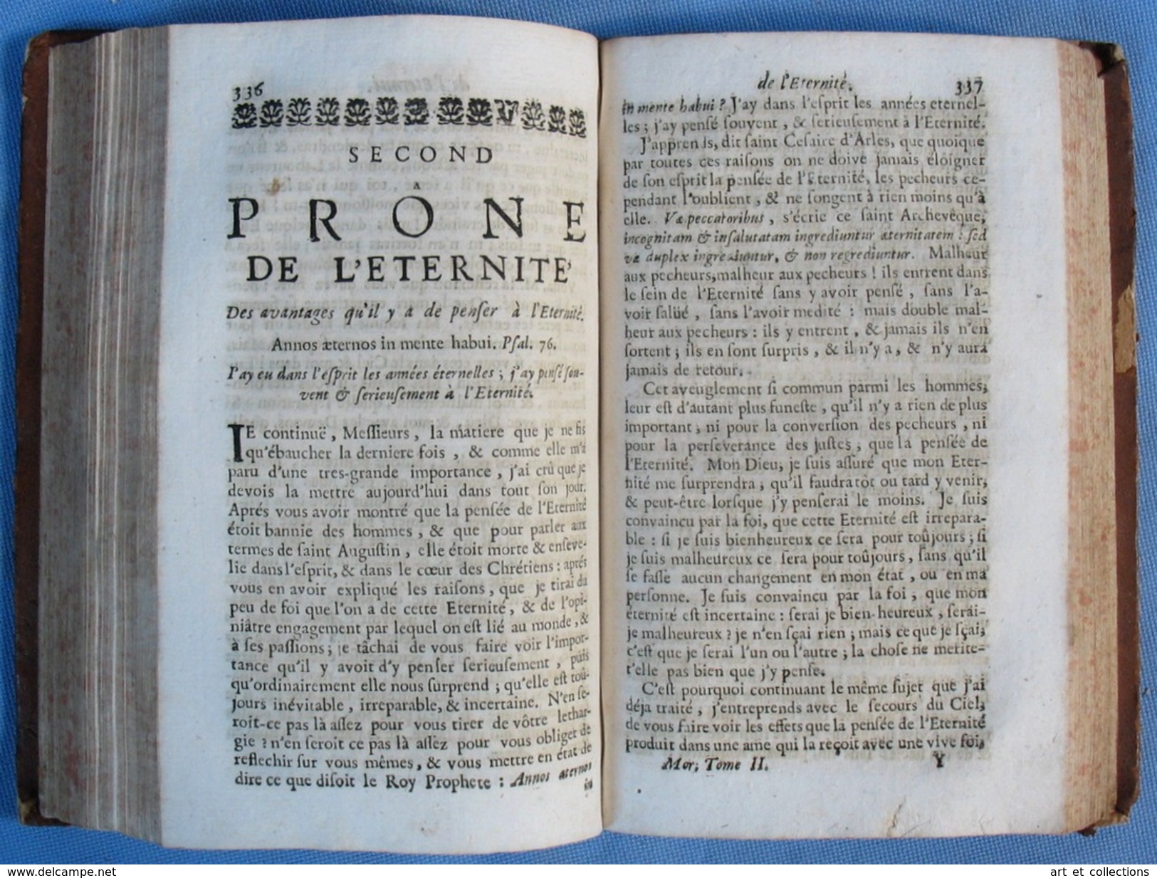 PRÔNES de Messire CLAUDE JOLI, Eveque et Comte d'AGEN / Tome 2 / Édit. Edme Couterot, à Paris en 1695