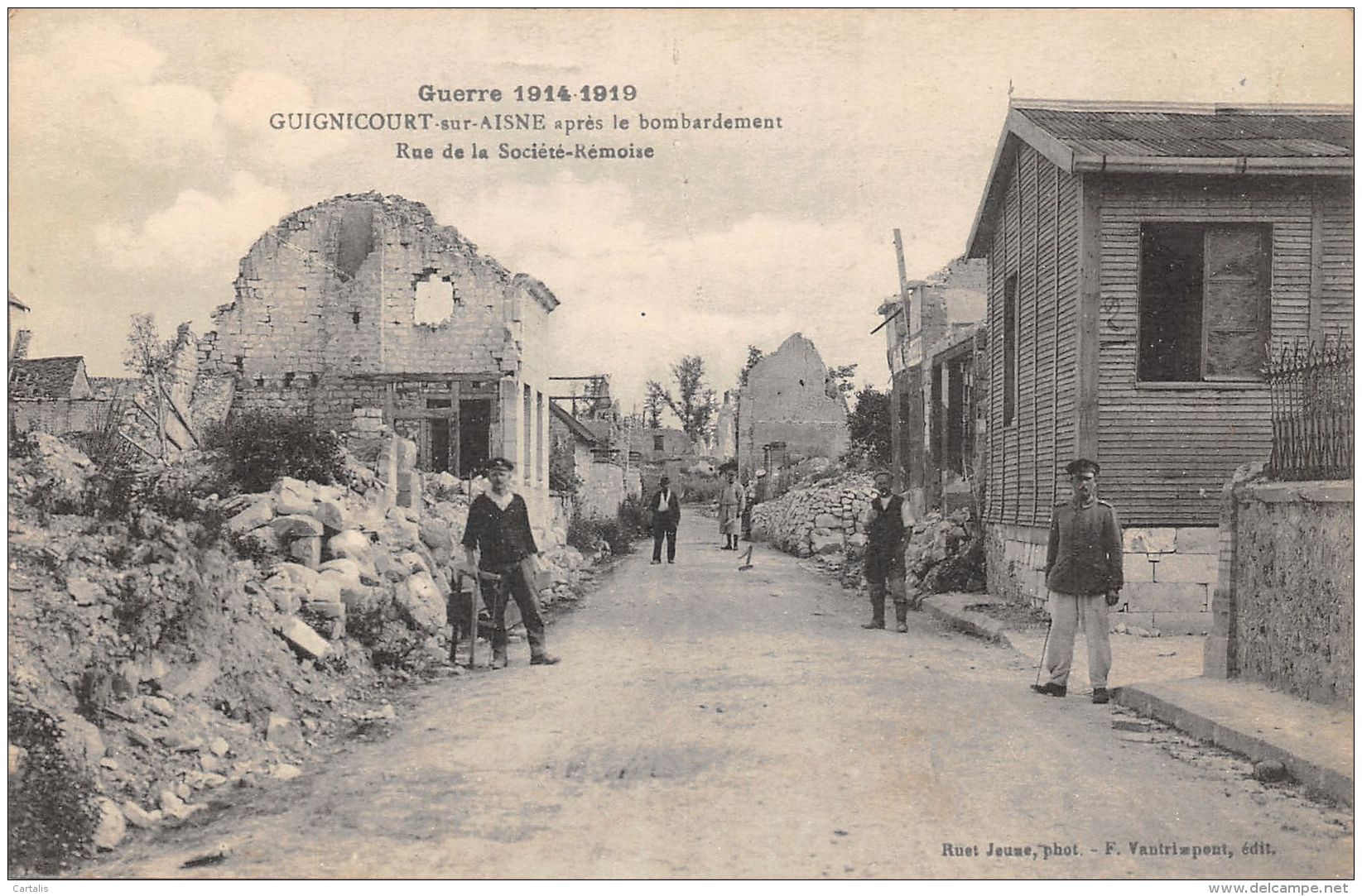 02-GUIGNICOURT SUR AISNE-RUINES-N°357-H/0349 - Autres & Non Classés