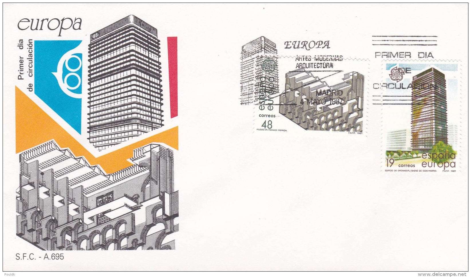 Spain 1987 FDC Europa CEPT (T17-12) - 1987